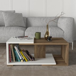 طاولة قهوة  Mareta ابيض بني