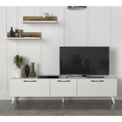 طاوله تلفزيون Mareat ابيض بني