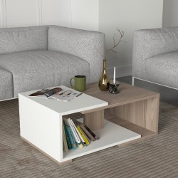 طاولة قهوة  Mareta ابيض رمادي