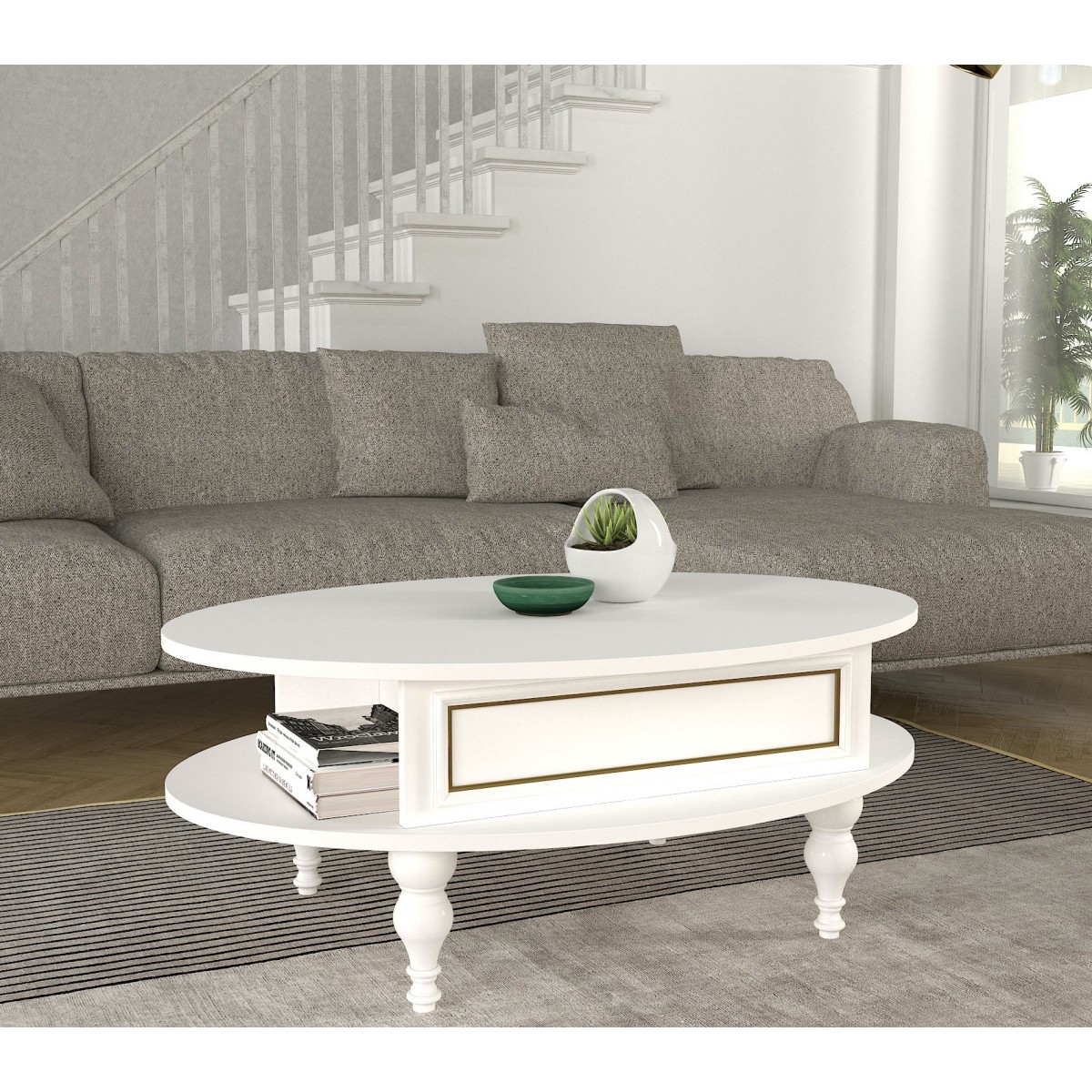 Scarlet Tides Smart Coffee Table