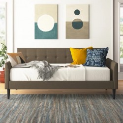كنبة سرير 100×200×90 سم - بني