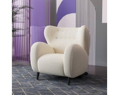 كرسي جانبي 85×85×85 سم - أبيض