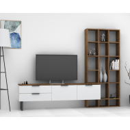 طاولة تلفزيون موديل Soft Line2 - ابيض بني