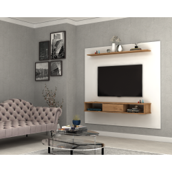 طاولة تلفزيون موديل sline - ابيض بني