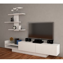 طاولة تلفزيون لون أبيض Egemen