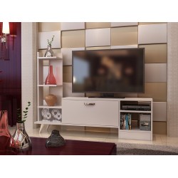 طاولة تلفزيون لون ابيض Demet