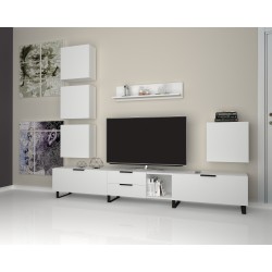 Wind طاولة تلفزيون ابيض موديل