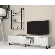 Zenon طاولة تلفزيون ابيض موديل Zenon طاولة تلفزيون ابيض موديل