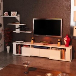 طاولة تلفاز لون ابيض Game