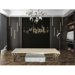 TV25 طاولة تلفزيون موديل فضي